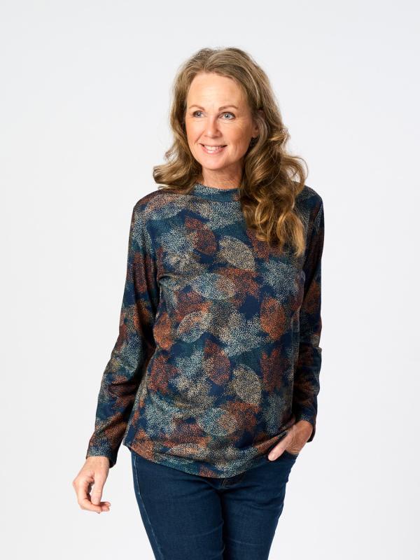 Topp med halvpolo, 752417