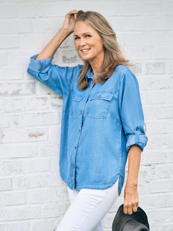 Skjorta i Lyocell 761417