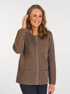 Cardigan, 762260 -Svart, Brun & Burgundy.