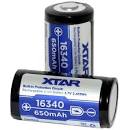 Xtar Batteri 16340 3,7v 650mAh