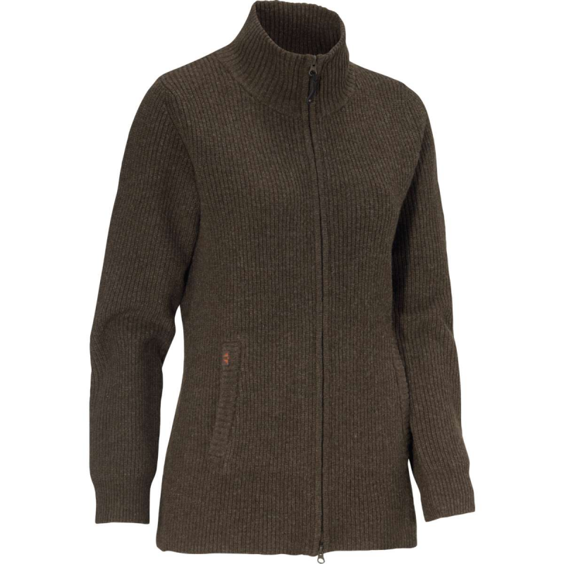 Shirley W Tröja Full-zip - Brun
