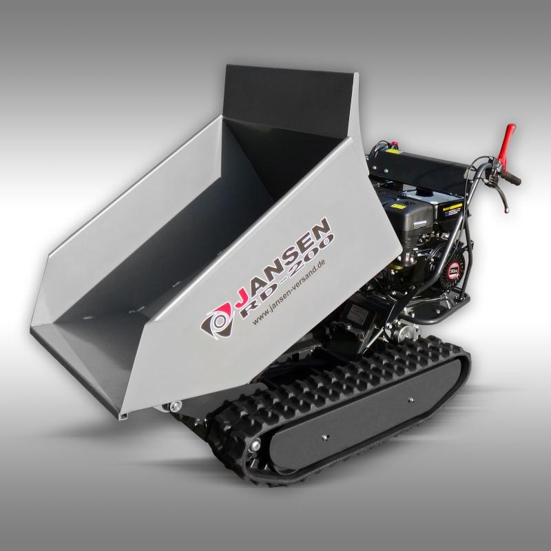 Larvdumper RD-200 hydrauliskt tråg, 9 HK bensinmotor