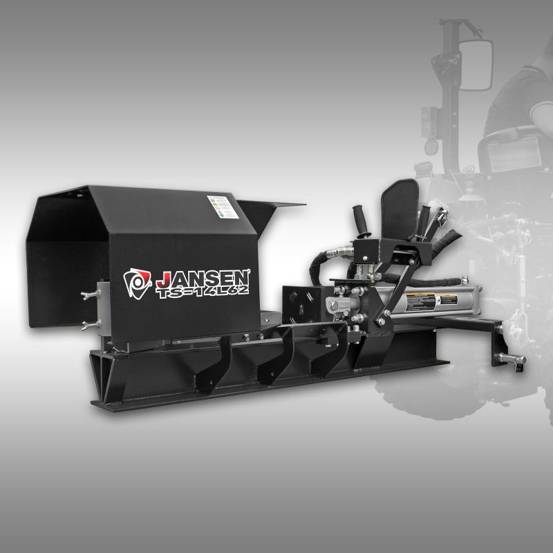 Traktor vedklyv TS-14L62, liggande, hydraulisk, 14T