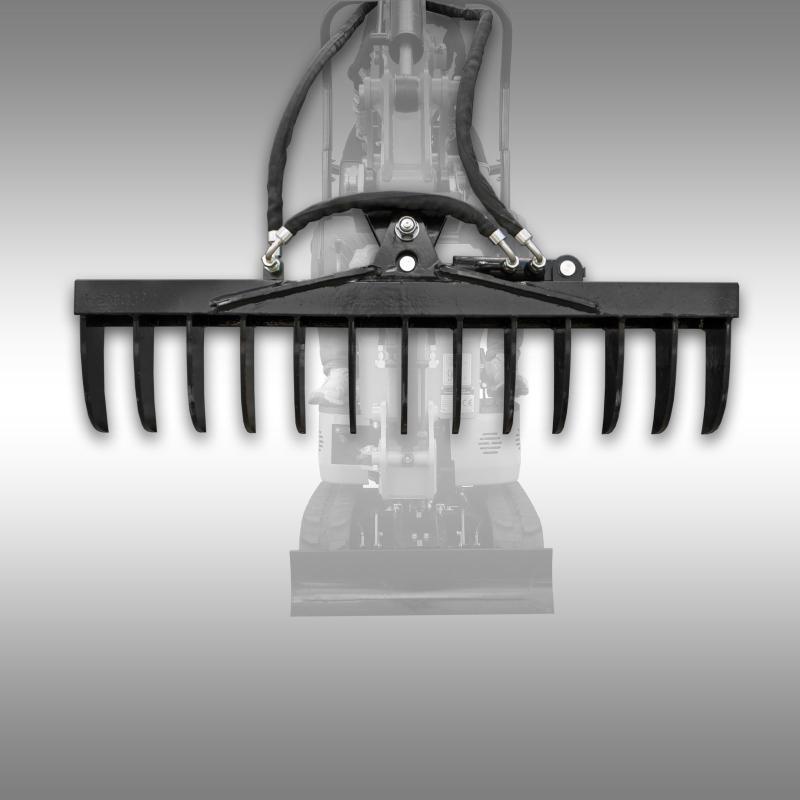 Hydraulisk svängbar kratta för minigrävmaskin Jansen MB-800