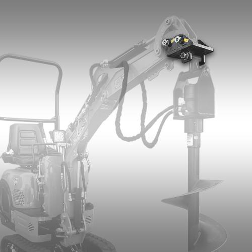 Adapter för hydraulisk borrmaskin Jansen HBG-1500 för minigrävare MB-800