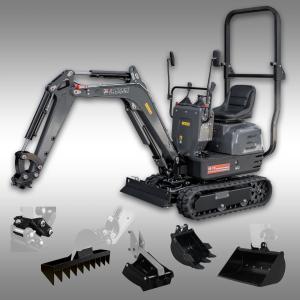 Minigrävare JANSEN® MB-700, 8,5hk, komplett set