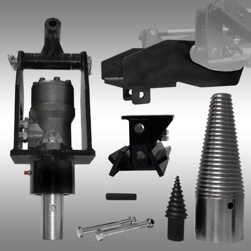 Klyvkon, skruvkon, vedklyv till kompaktlastare KL-200 SET