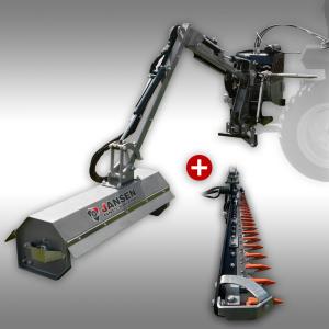 Hydraulisk slaghack Jansen® HMS-100(180) slåtterbalk