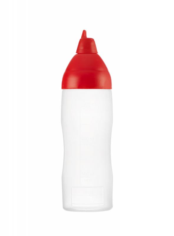 Squeeze sauce bottle 35cl red