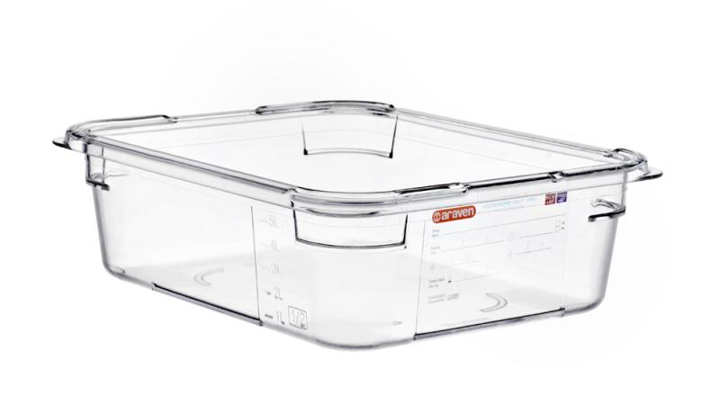 Food box pc wo/lid gn1/2 100mm 6l transparent