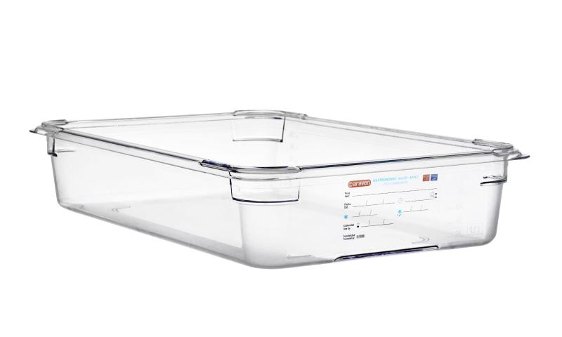 Food box pc wo/lid gn1/1 100mm 13l transparent
