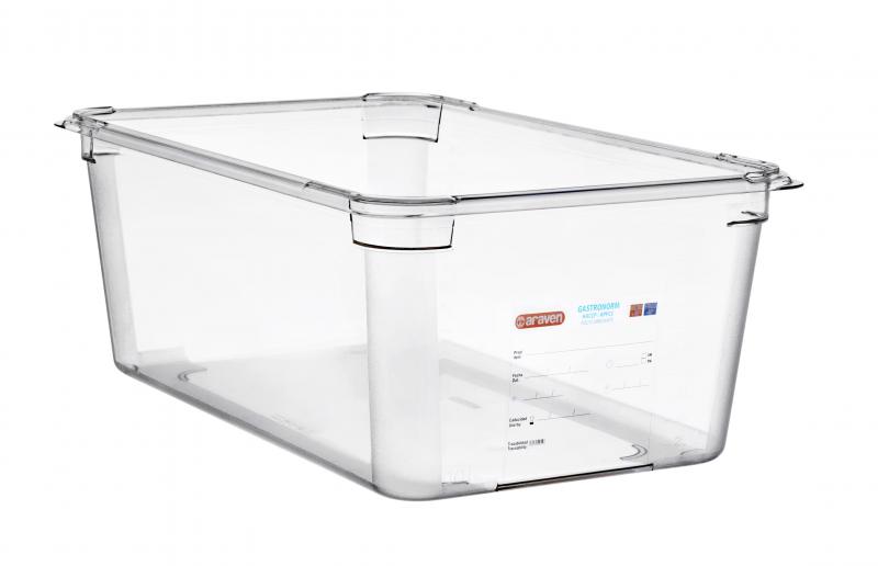 Food box pc gn1/1 200mm 26,1l transparent