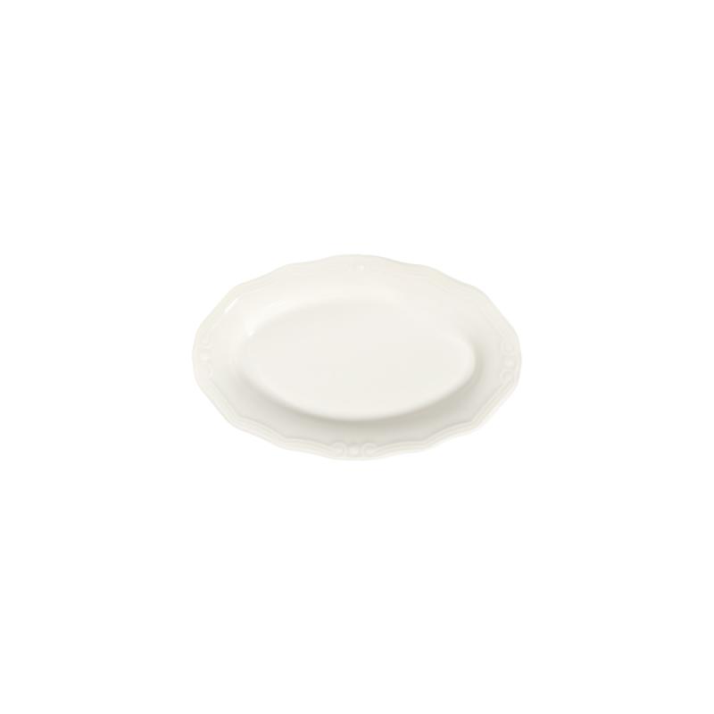 Transparent Tiffany Oval Plate 26 cm