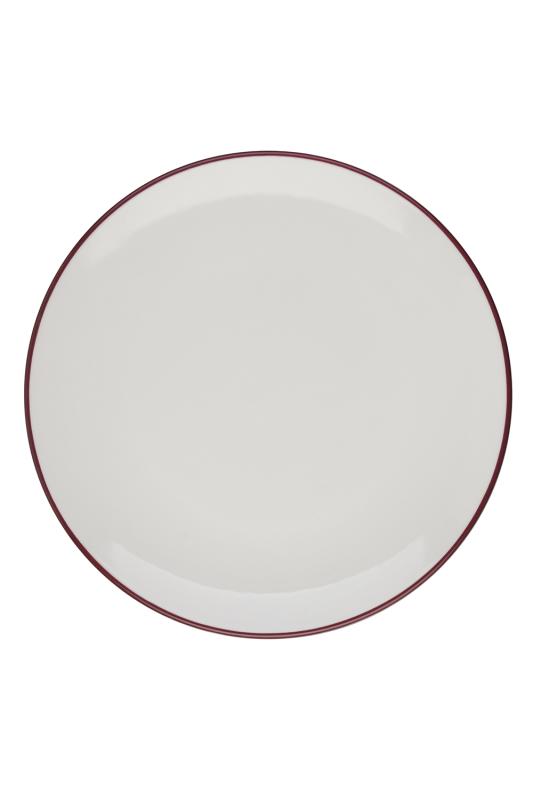 Modest Maroon Lona Flat Plate 30 cm