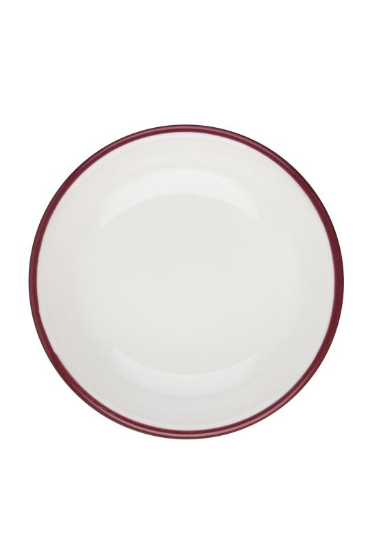 Modest Maroon Lona Deep Plate 10 cm 60 cc