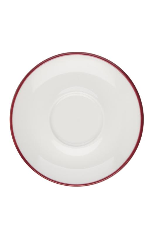 Modest Maroon Lona Saucer 12 cm