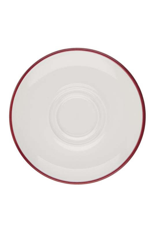 Modest Maroon Lona Saucer 16 cm