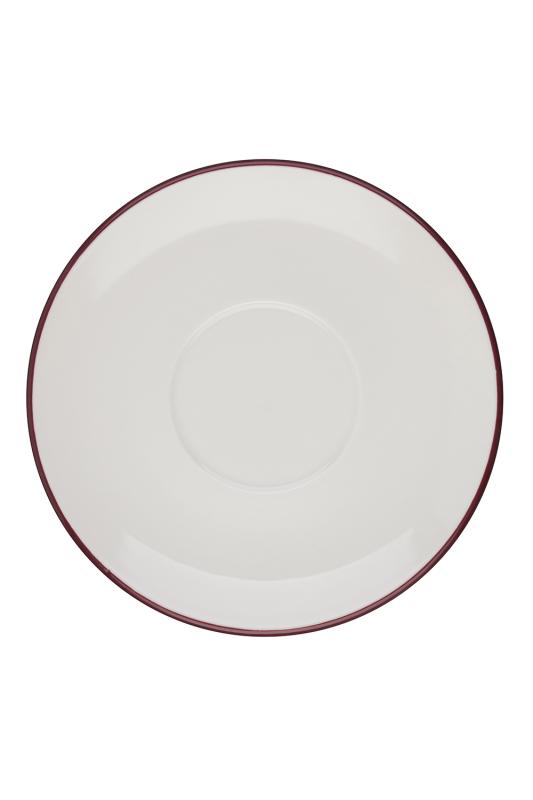 Modest Maroon Lona Saucer 19 cm