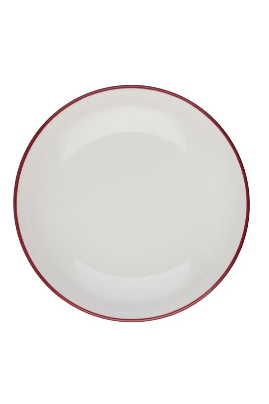 Modest Maroon Valle Deep Plate 22 cm 770 cc