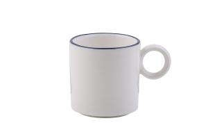 Modest Navy Ring Coffee Cup 80 cc