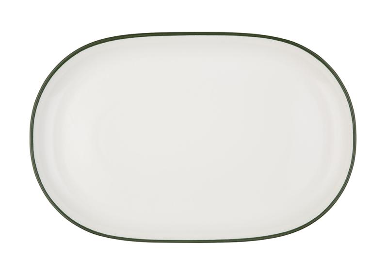 Modest Green Magnus Oval Platter 37 cm