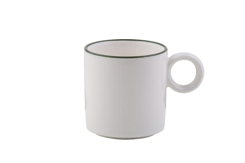 Modest Green Ring Coffee Cup 80 cc
