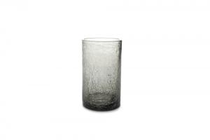 Glass 40cl grey Crackle