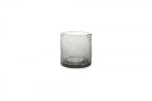 Glass 22cl grey Crackle