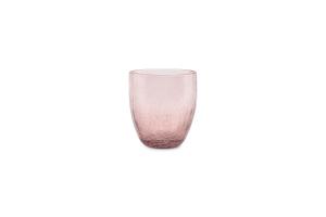 Glass 25cl pink Crackle