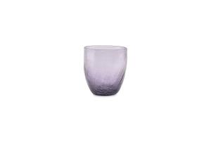 Glass 25cl purple Crackle