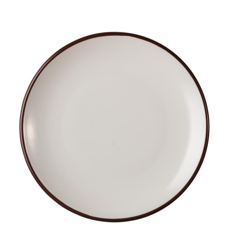 Modest Brown Lona Flat Plate 17 cm