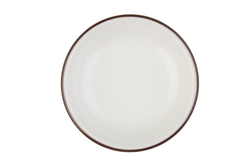 Modest Brown Lona Deep Plate 10 cm 60 cc