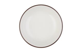 Modest Brown Lona Deep Plate 15 cm 240 cc