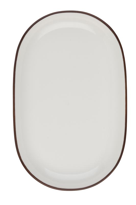 Modest Brown Magnus Oval Platter 14 cm