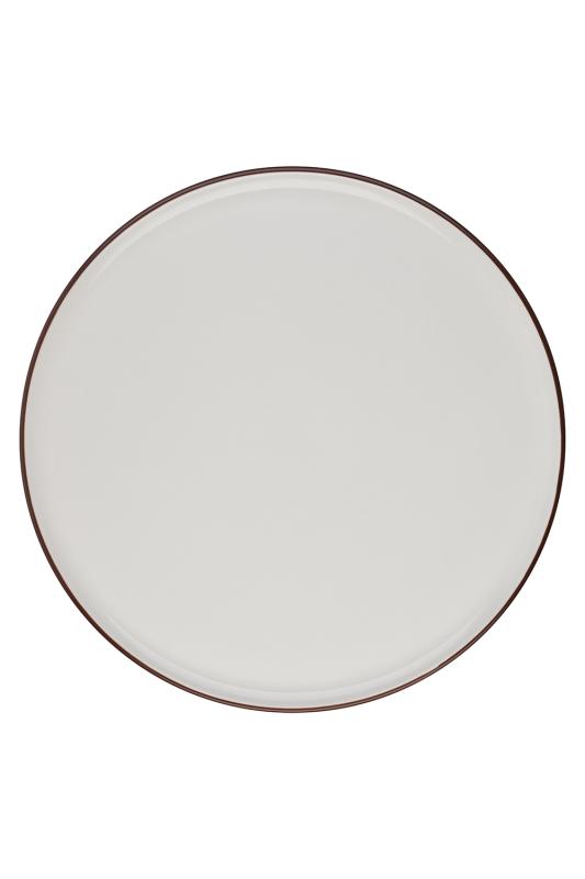 Modest Brown Mesa Pizza Plate 31 cm