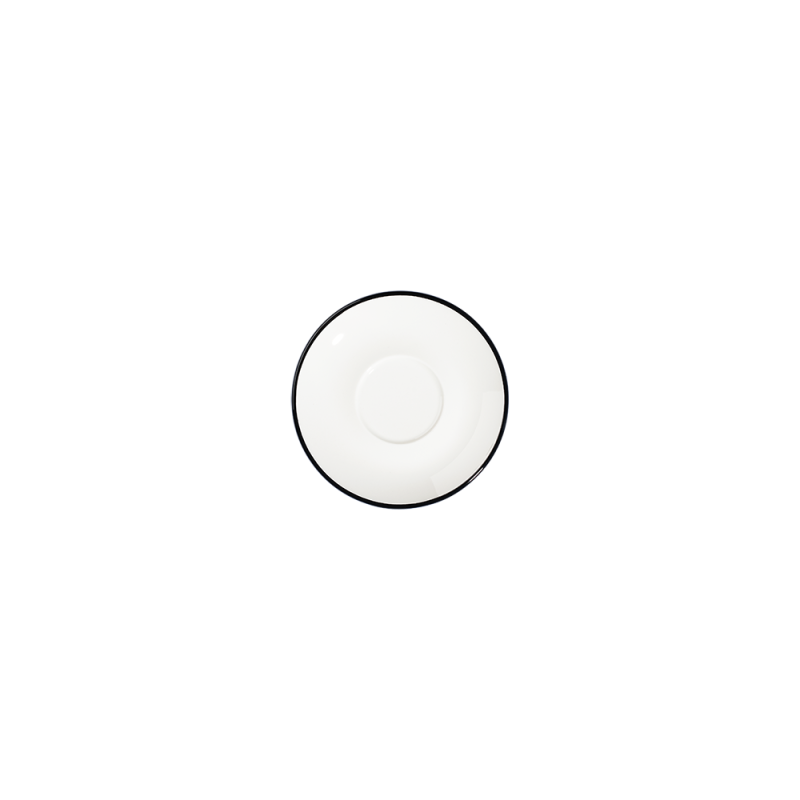 Modest Black Lona Saucer 12 cm