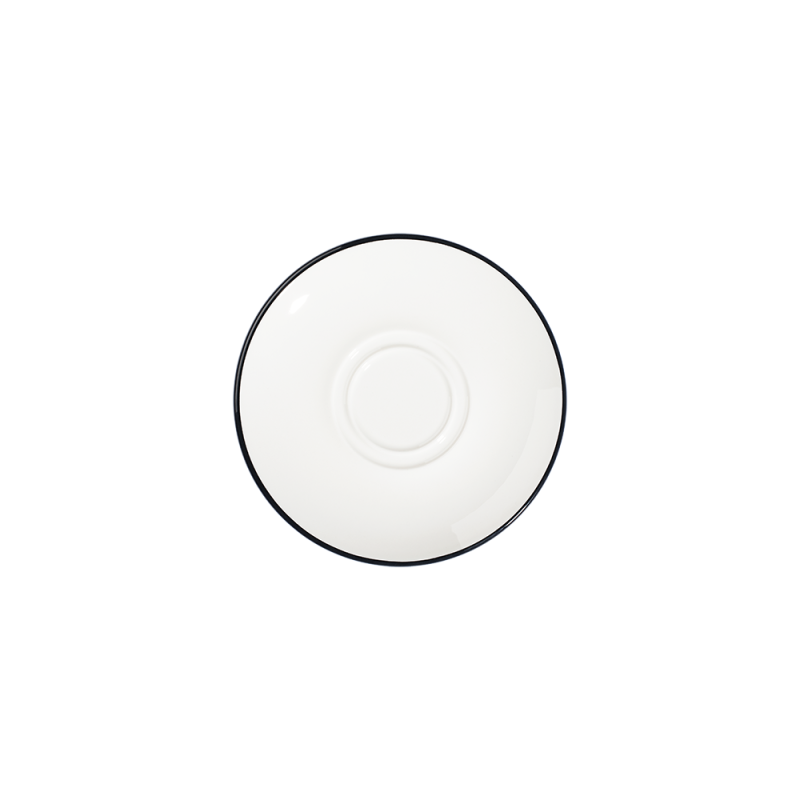 Modest Black Lona Saucer 19 cm