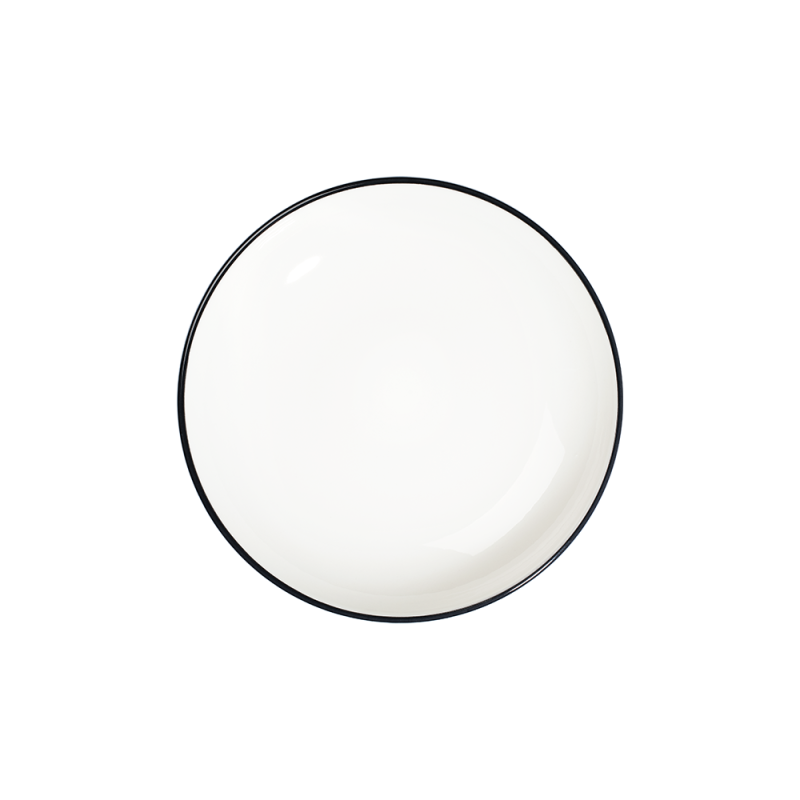 Modest Black Valle Deep Plate 22 cm 770 cc