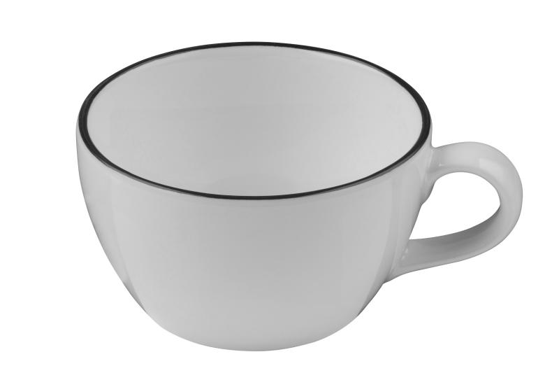 Modest Black Alzar Cappuccino Cup 230 cc