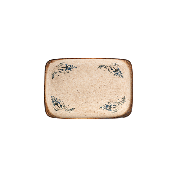 Voyage Navy Quadro Rectangular Plate 31 cm (27 * 20)