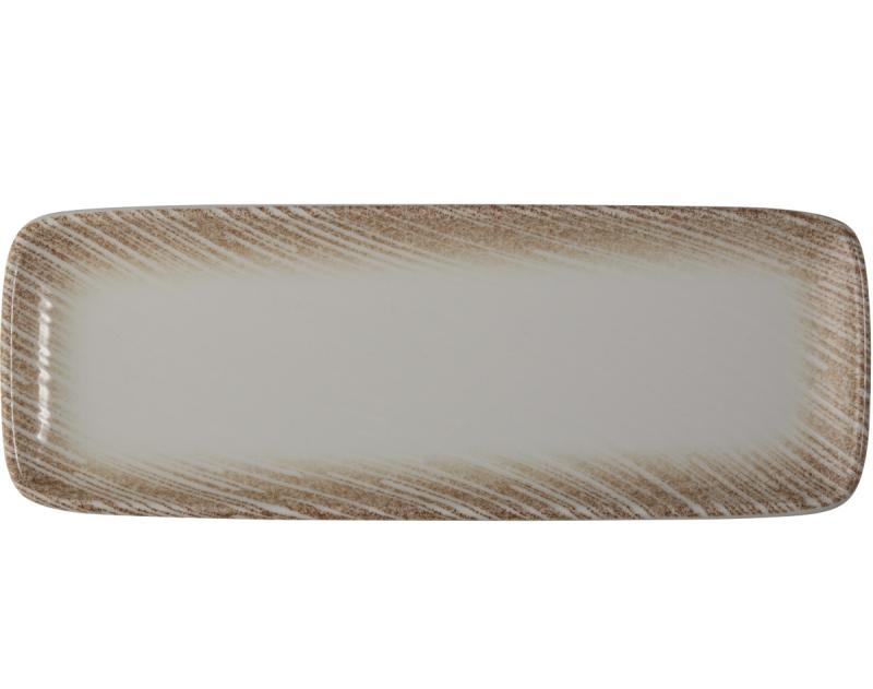 Thin Brown Rectangular Plate 30 cm (30 * 11)