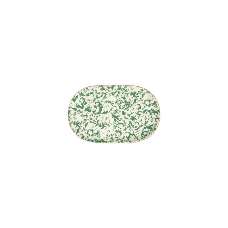 Venecia Green Magnus Oval Platter 18 cm