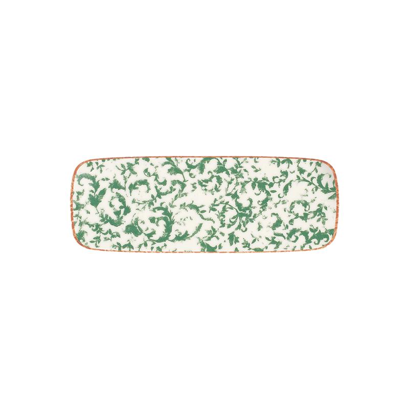 Venecia Green Quadro Rectangular Plate 30 cm (30 * 11)