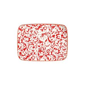 Venecia Maroon Quadro Rectangular Plate 31 cm (27 * 20)