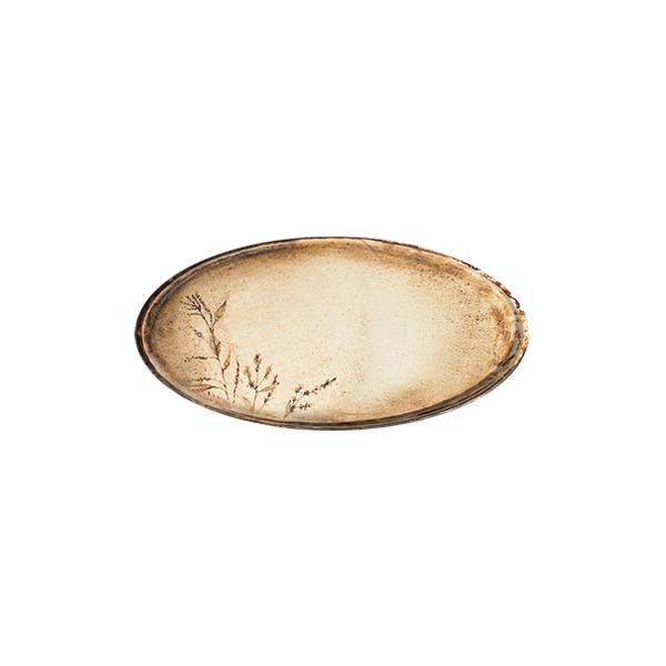 Fall Beige Stolt Oval Platter 32 cm