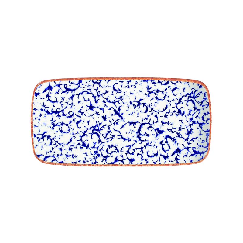 Venecia Navy Quadro Rectangular Plate 35 cm (34 * 16)