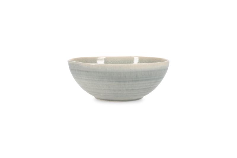 Bowl 16,5x15xH6,5cm green/grey Flint