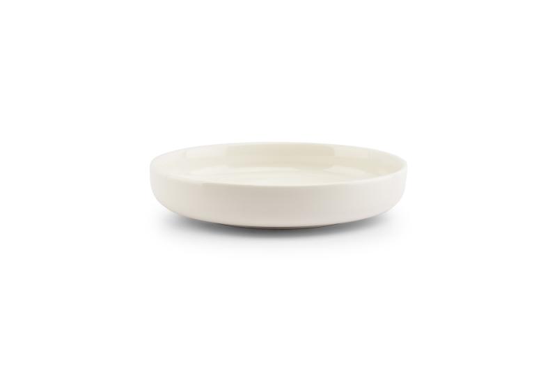 Deep plate 20xH4cm white Nuo