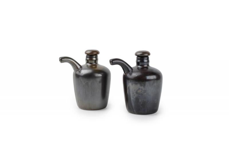Oil- and vinegar bottle set 16cl metallic Escura