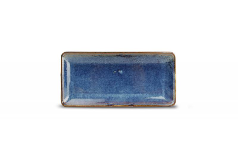 Serving dish 11,5x25,5cm blue Nova